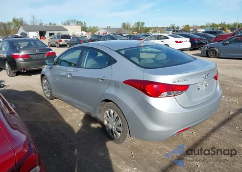 2012 Hyundai Elantra Gls z USA, uszkodzony, nr VIN 5NPDH4AE2CH068285